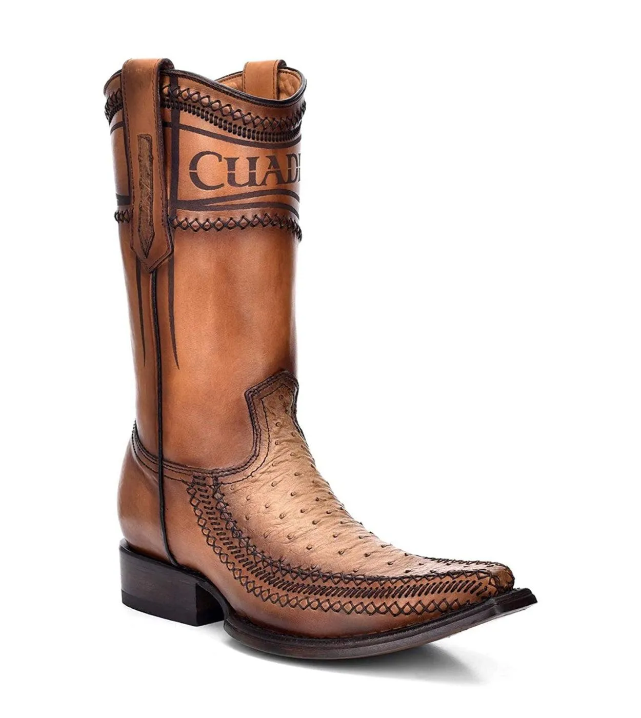 1B1AA1 - Cuadra orix casual fashion cowboy ostrich leather boots for men