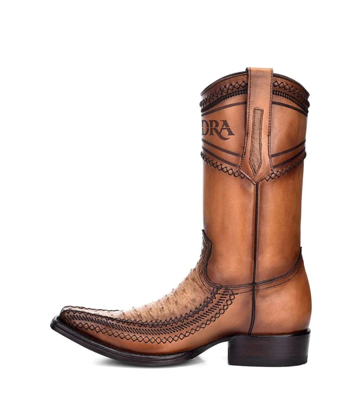 1B1AA1 - Cuadra orix casual fashion cowboy ostrich leather boots for men