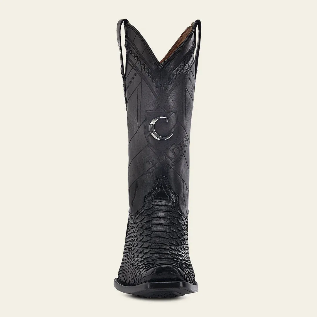 Mens Cuadra Blue Python Leather Cowboy Boots – Stylish Western Footwear