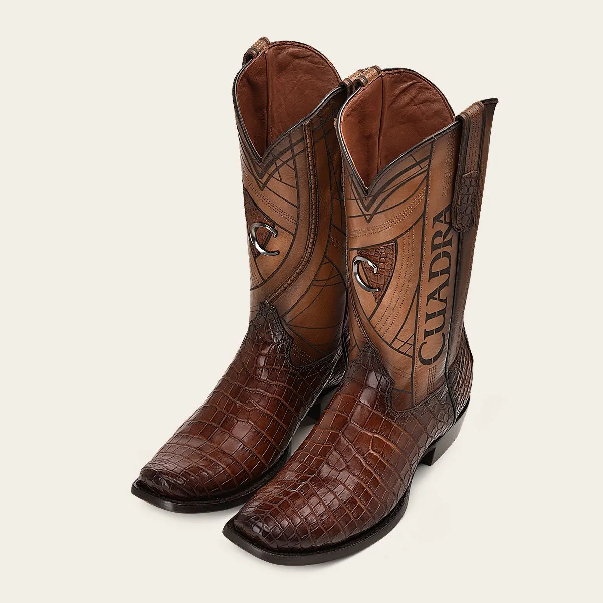 Mens Cuadra Brown Western Moreleti Leather Cowboy Boots - High-Quality, Stylish Footwear for Comfort and Durability