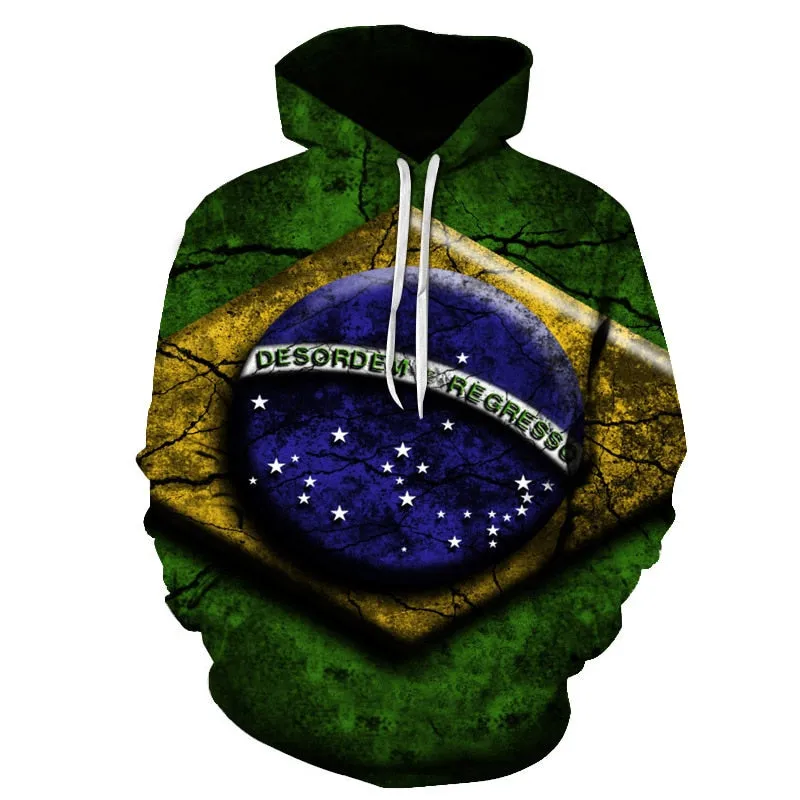 3D Hoodies National flag Canada Hoodies Sweatshirts Fashion Men Women Hoodies Germany/Brazil National flag 3D Hoodie