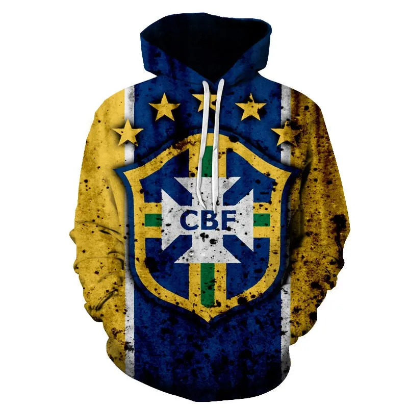 3D Hoodies National flag Canada Hoodies Sweatshirts Fashion Men Women Hoodies Germany/Brazil National flag 3D Hoodie