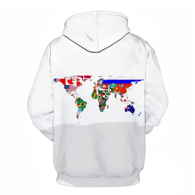 3D Hoodies National flag Canada Hoodies Sweatshirts Fashion Men Women Hoodies Germany/Brazil National flag 3D Hoodie