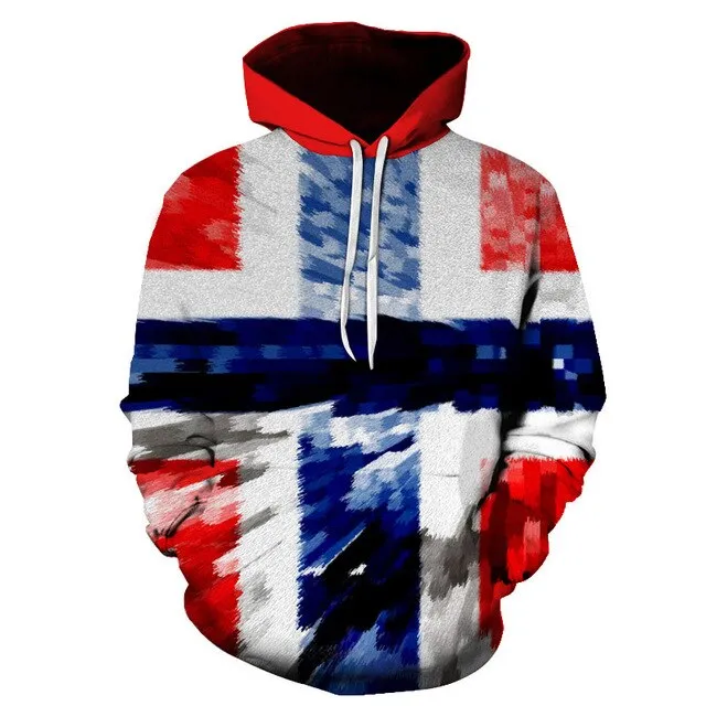 3D Hoodies National flag Canada Hoodies Sweatshirts Fashion Men Women Hoodies Germany/Brazil National flag 3D Hoodie