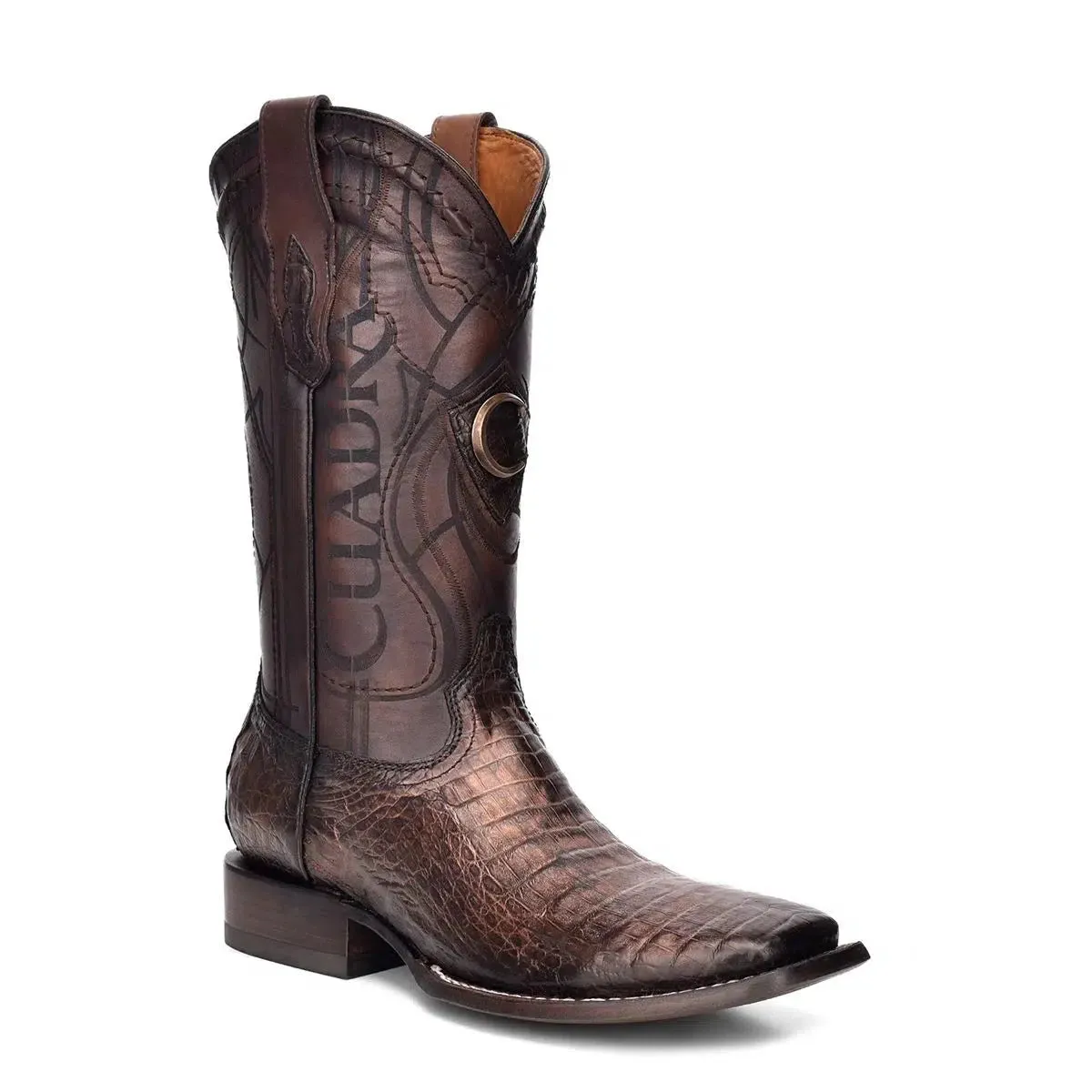 3Z1OFY - Cuadra brown western cowboy rodeo caiman leather boots for men