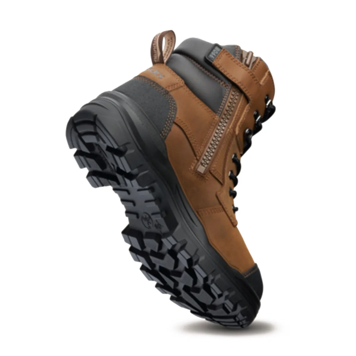 8066 Unisex Rotoflex Safety Boots - Saddle Brown