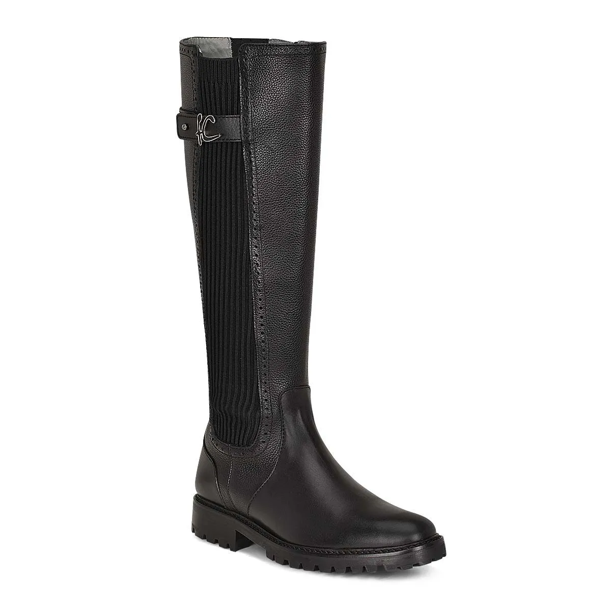 94TTSRS - Franco Cuadra black casual Chelsea riding boots for women