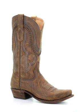 A3479 - Corral gold western cowboy leather boots for men