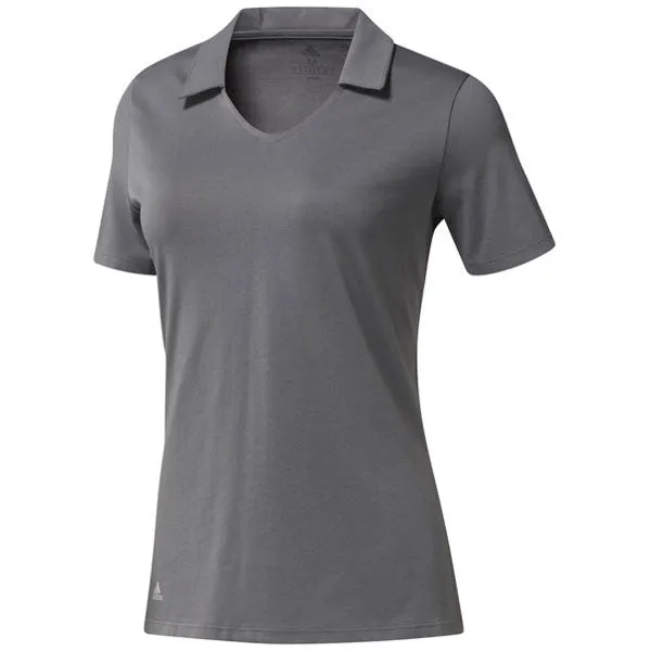 adidas Golf Women's Grey Four Cotton Hand Polo