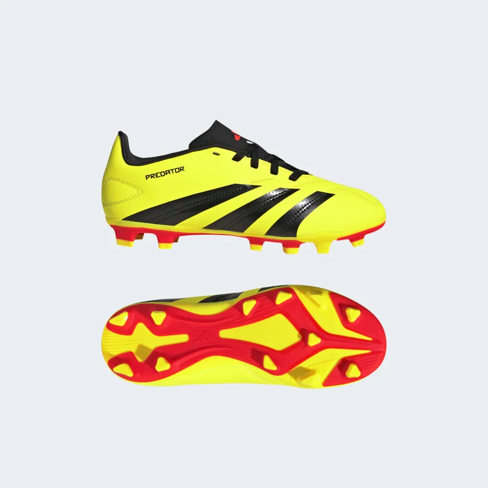 Adidas Kids Predator Club Flexible Ground Football Boots - Yellow/Black/Red