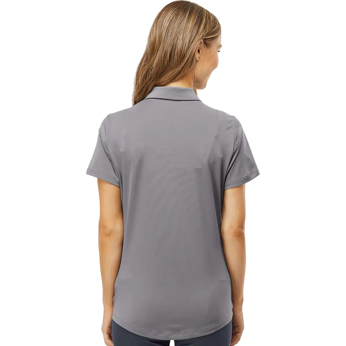 Adidas Women's Grey Three Ultimate Solid Polo