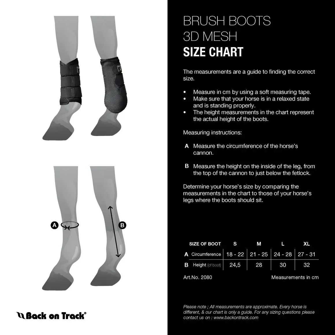 BACK ON TRACK SPLINT BOOTS 3D MESH - WHITE