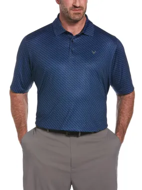 Big & Tall Allover Chevron Golf Polo