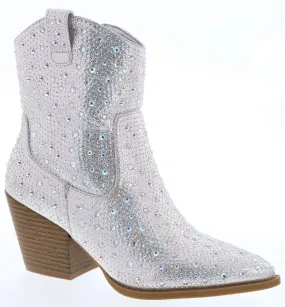 Cartier Rhinestone Ankle Western Boot