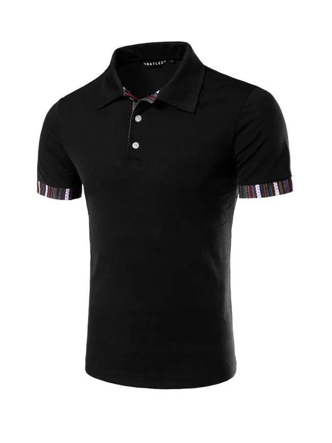 Cheap Mens Polo Collar Short Sleeve T-Shirt