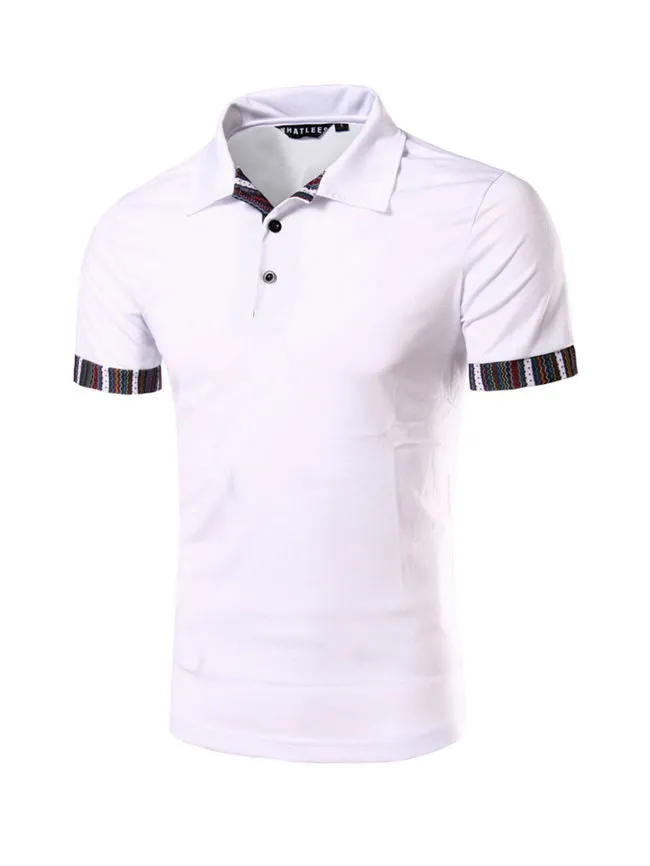 Cheap Mens Polo Collar Short Sleeve T-Shirt