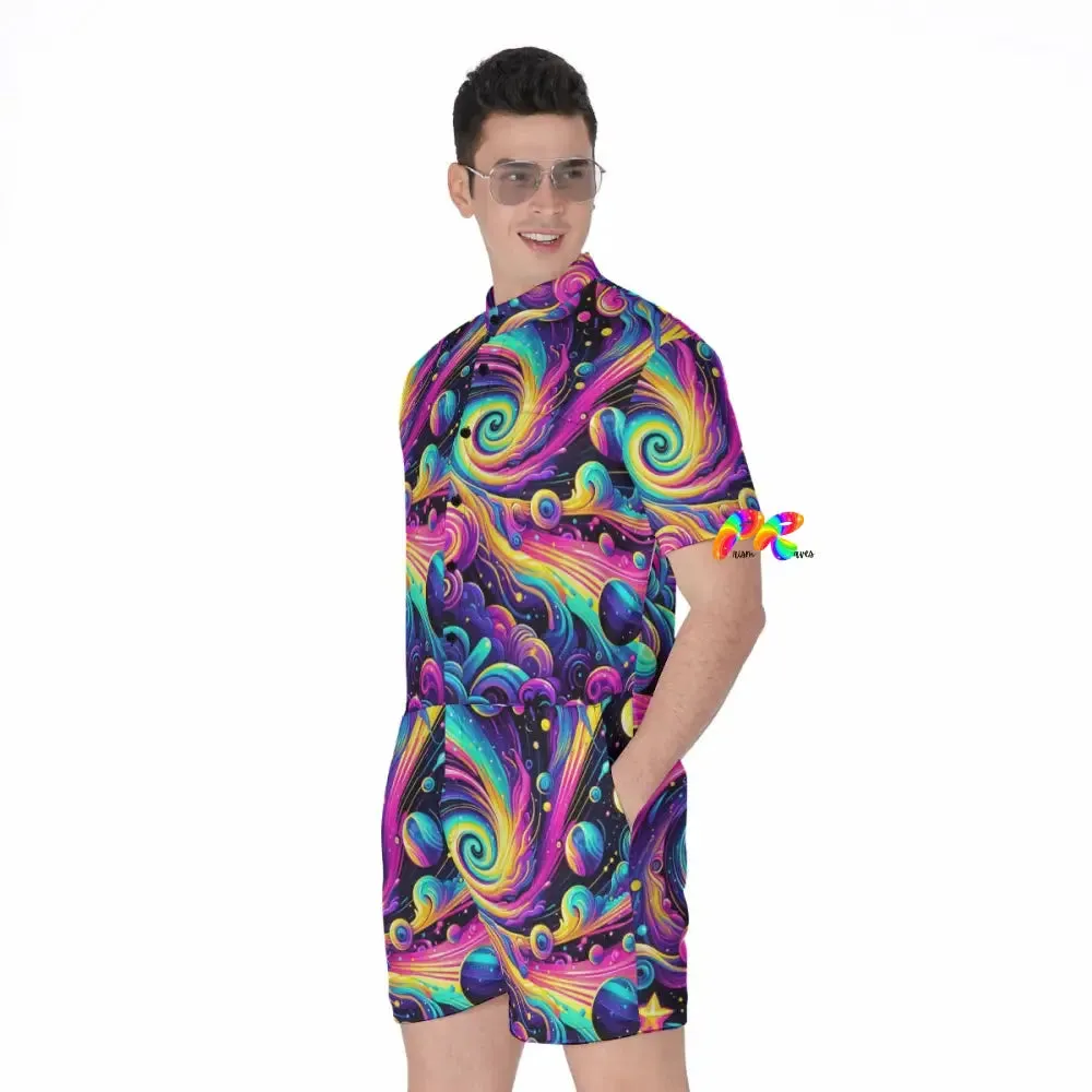 Cosmic Dance Men's Rave Romper