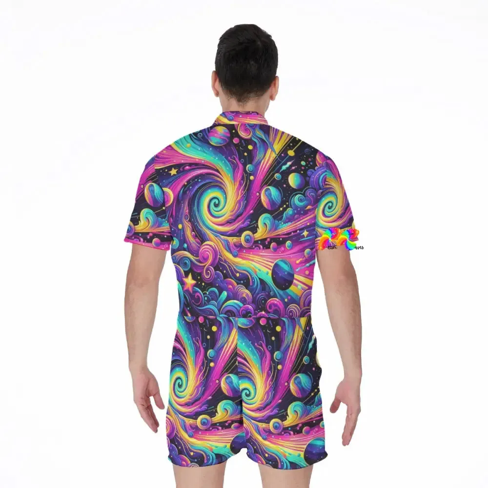 Cosmic Dance Men's Rave Romper