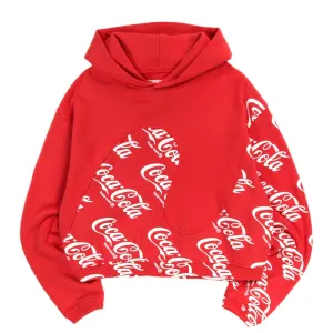 ERL COCA COLA SWIRL HOODIE RED