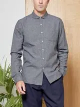 Eton Collar Shirt barnham charcoal