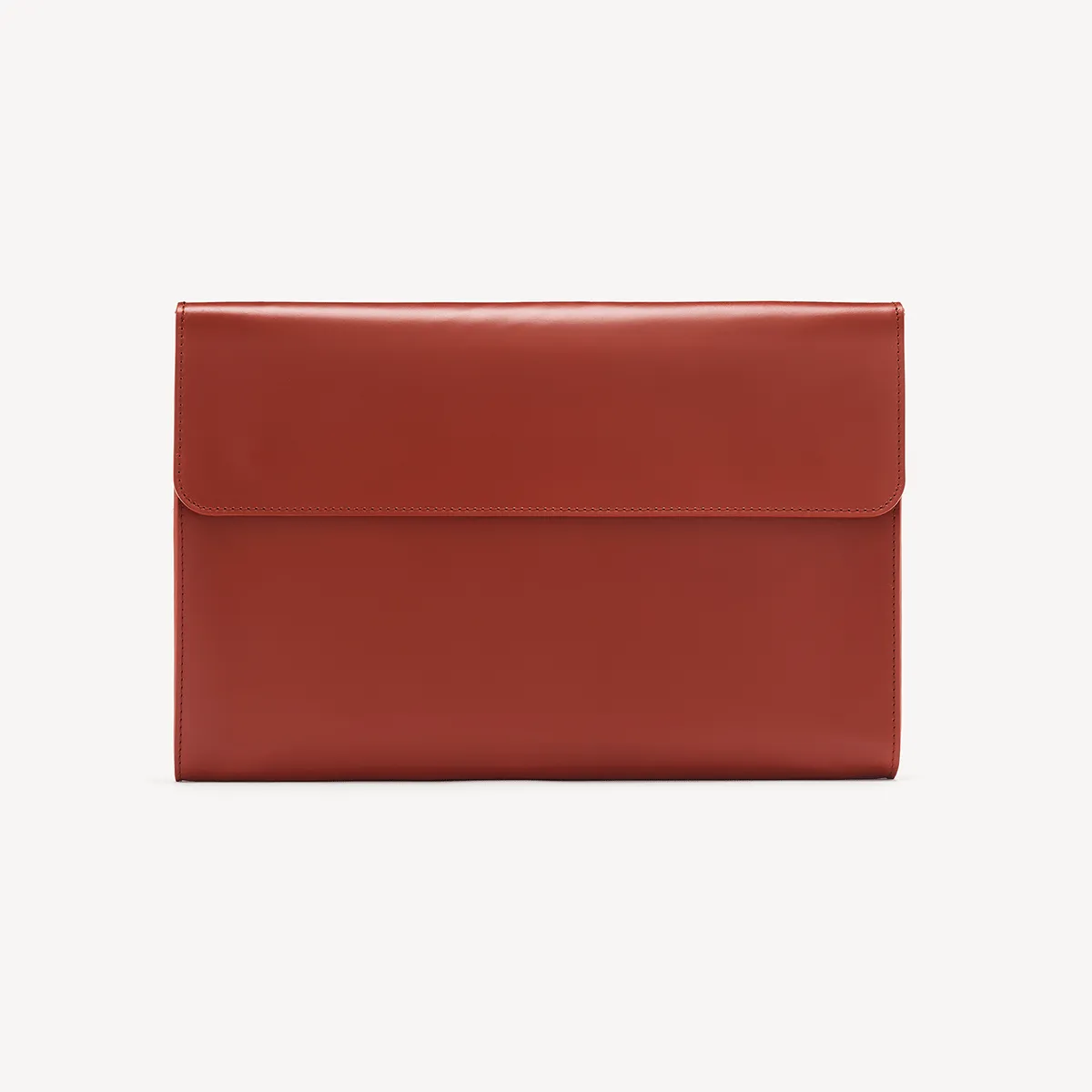 Eton Document Holder - Chestnut with Green suede lining