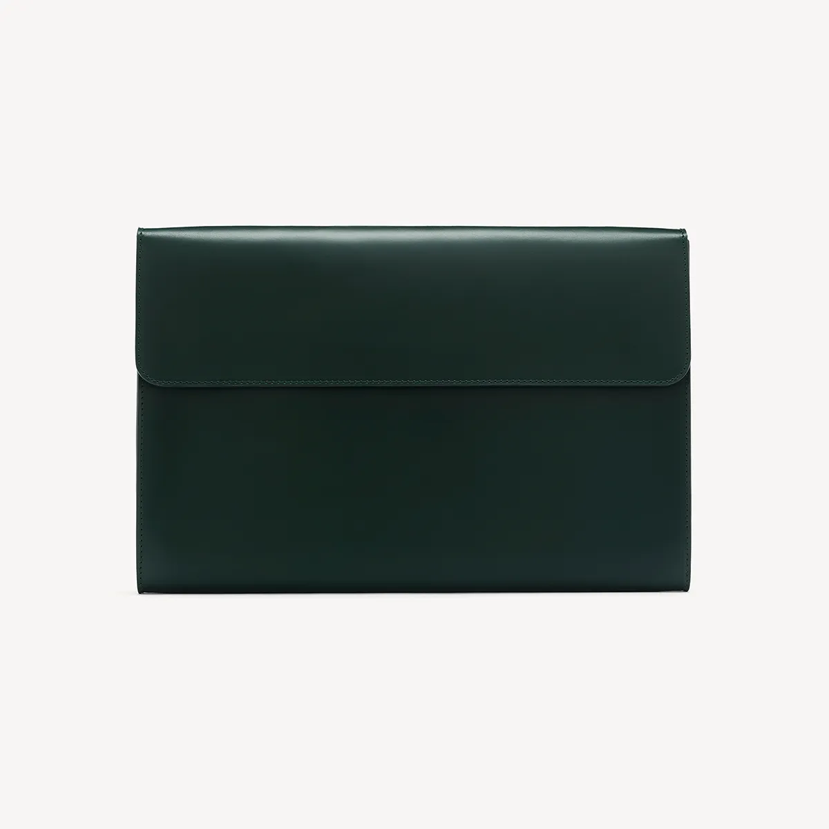 Eton Document Holder - Jaguar Green with Beige suede lining