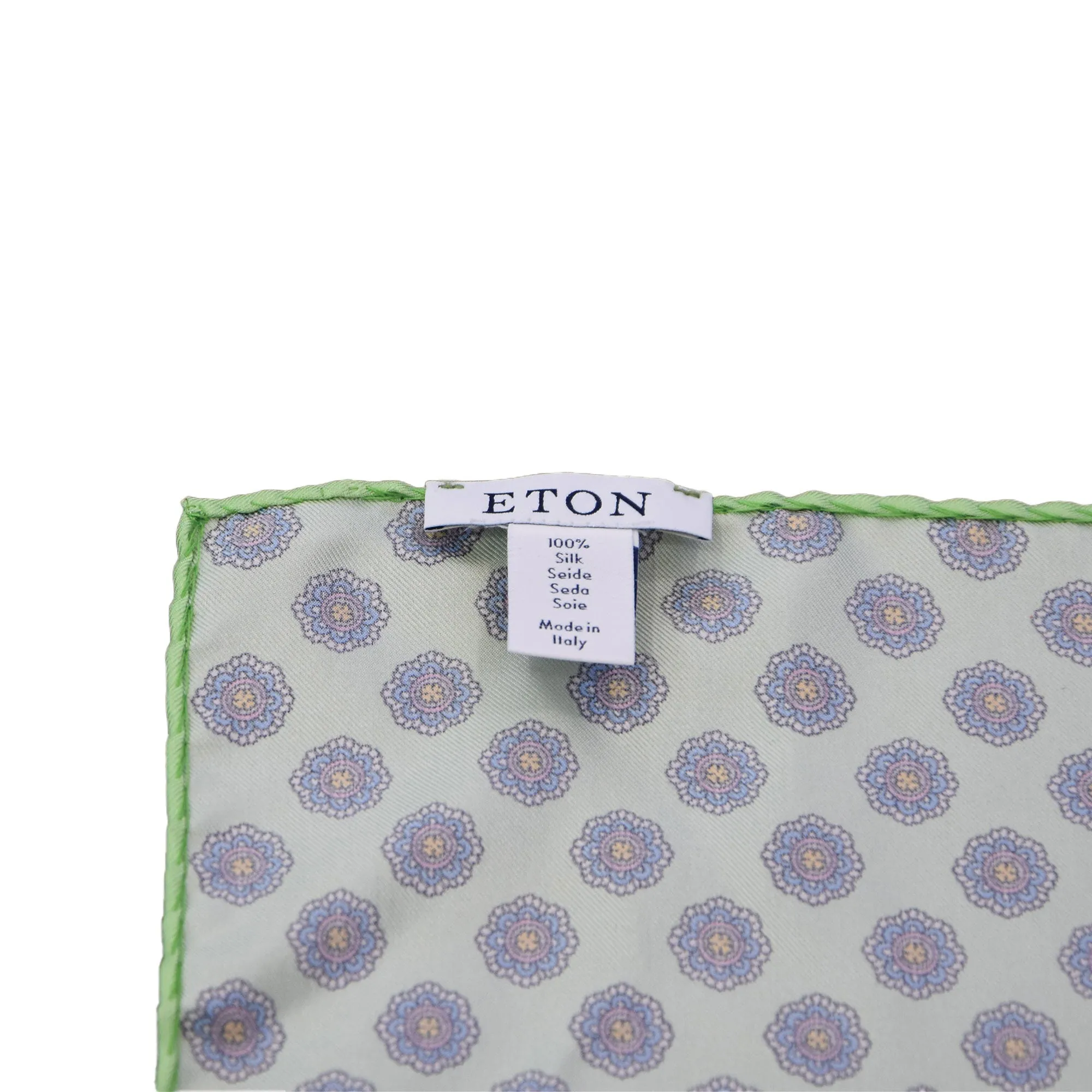 Eton Silk Pocket Square (Green)