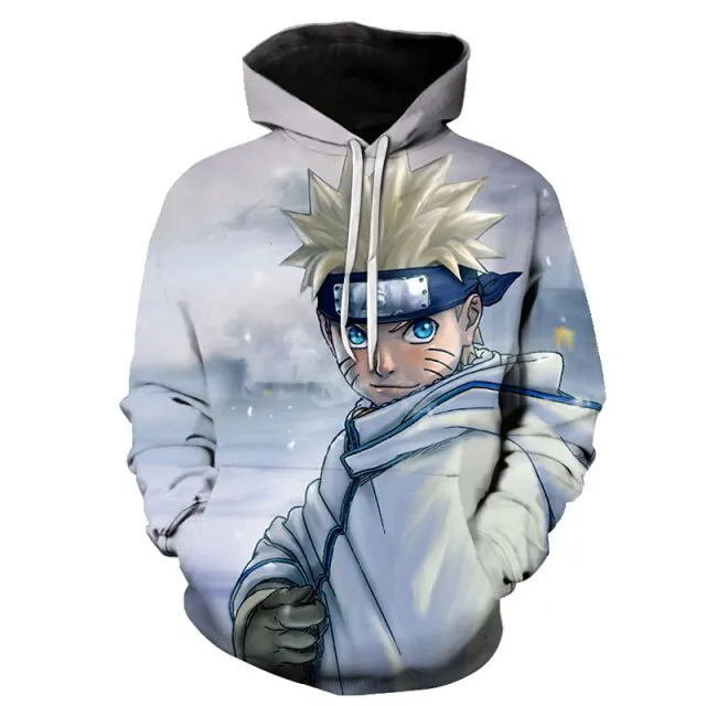 fashion Anime Narutoes Hoodies Streetwear Boy girl pullover Sweatshirt Men/Women Fashion clothing autumn winter Hip Hop hoodie