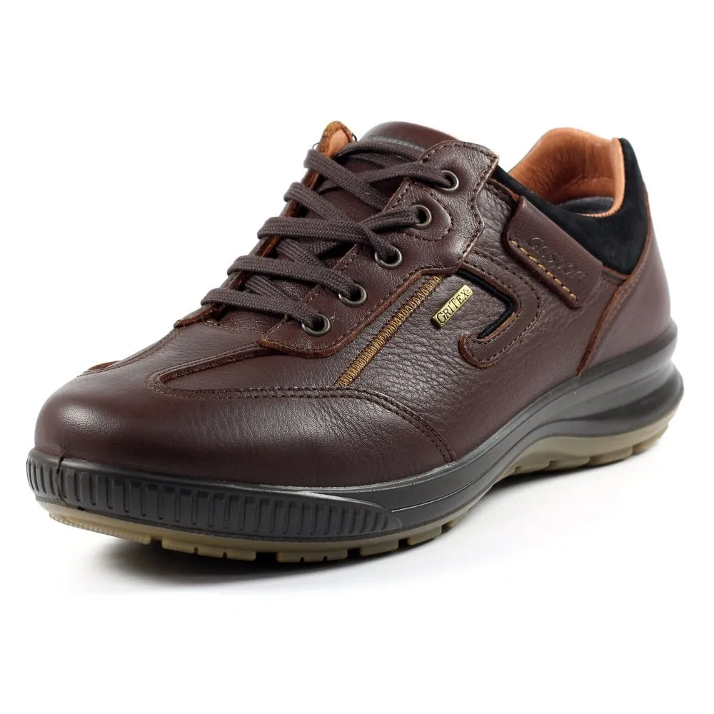 Grisport Arran Brown Shoes Leather Walking Shoe Water Resistant Comfort