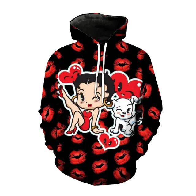 Hoodies Anime Cartoon Sexy Girl 3d Printed Sweatshirt Men Women Fashion Oversized Hoodie Harajuku Streetwear Clothing