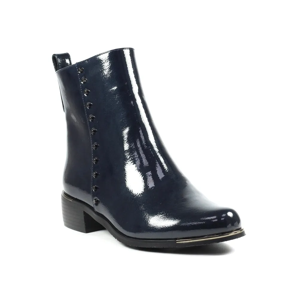 Ladies Lunar Boots Navy Patent Violette GLC794 sale