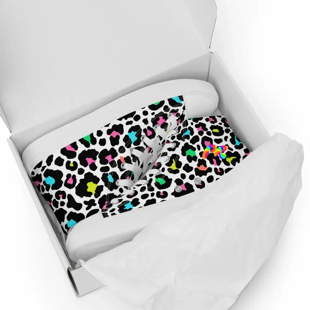 Leopard High Top Canvas Shoes