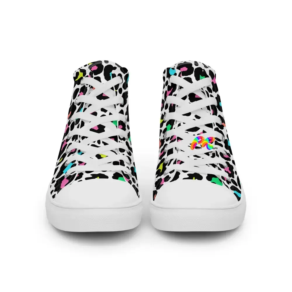 Leopard High Top Canvas Shoes