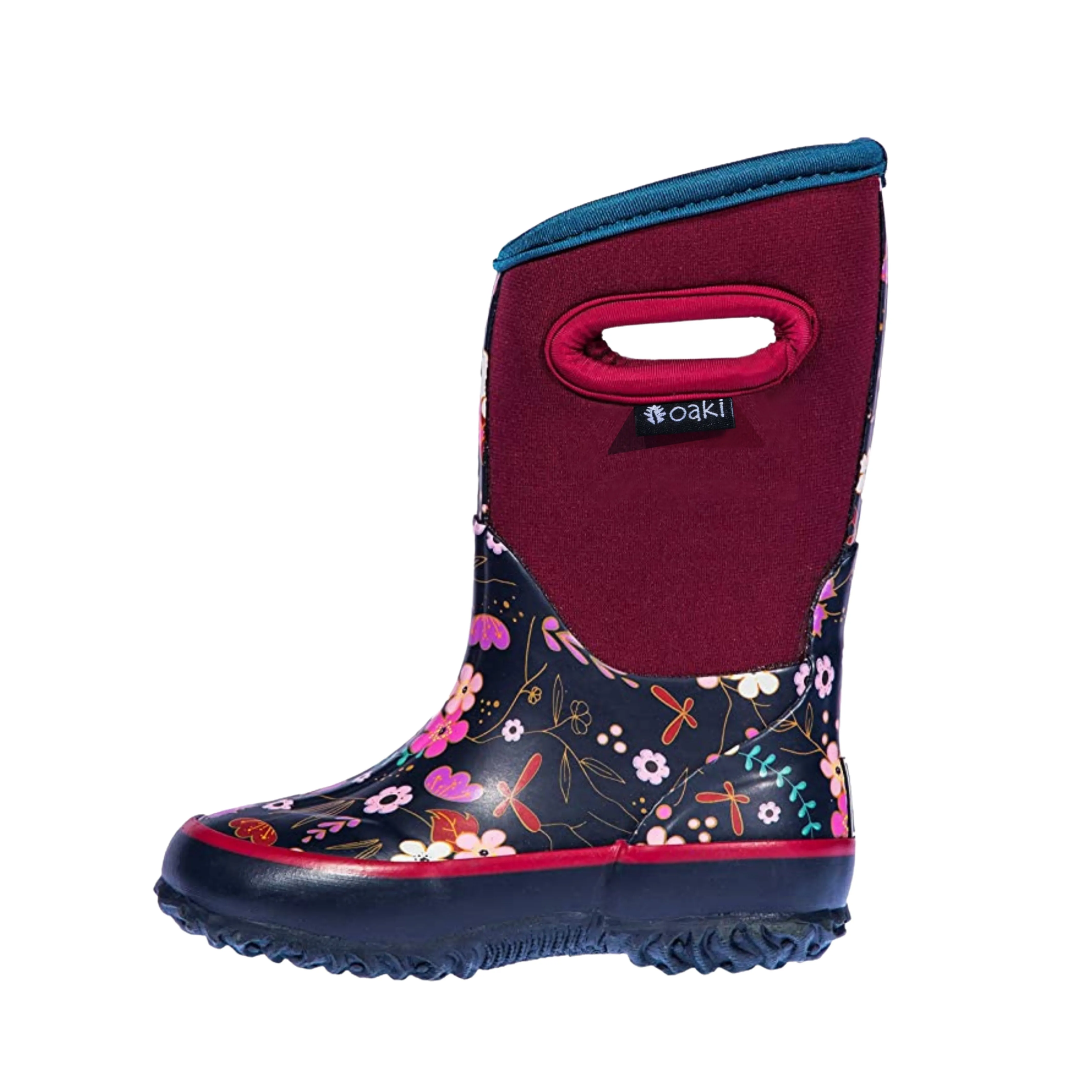 Midnight Floral Neoprene Rain/Snow Boots