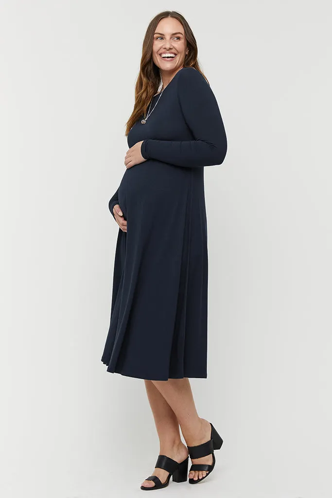 Olivia Dress - Dark Navy