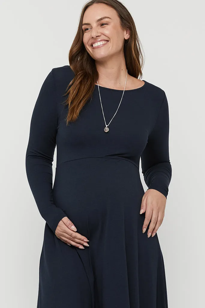 Olivia Dress - Dark Navy