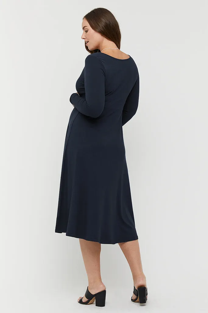 Olivia Dress - Dark Navy