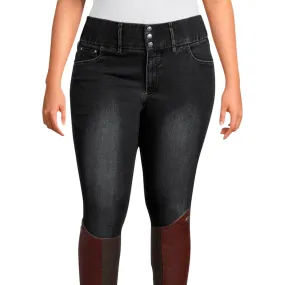 PS of Sweden Black Denim Curvy Jeanie Breeches