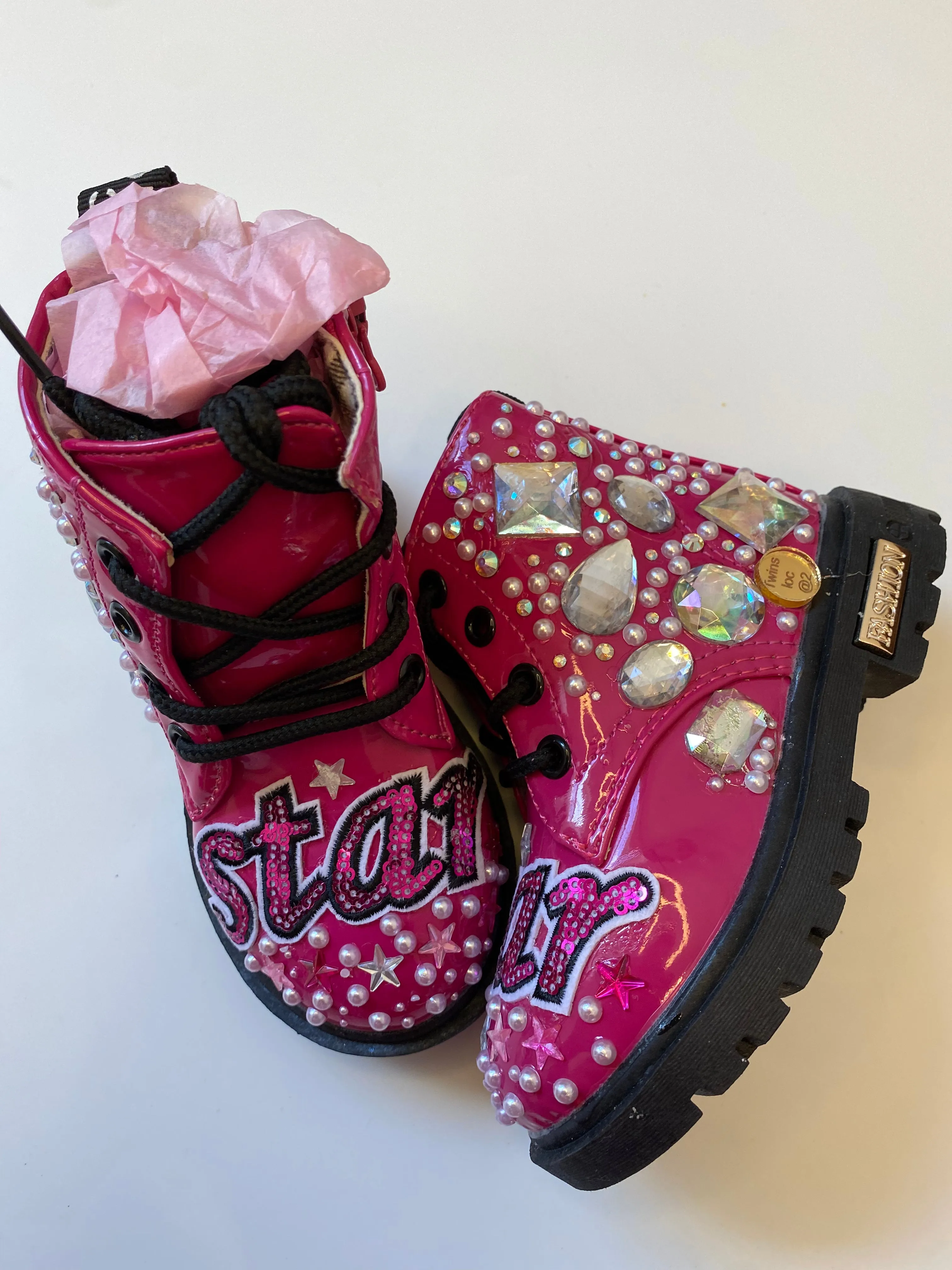 STARTS AND PEARLS GIRLS BOOTS