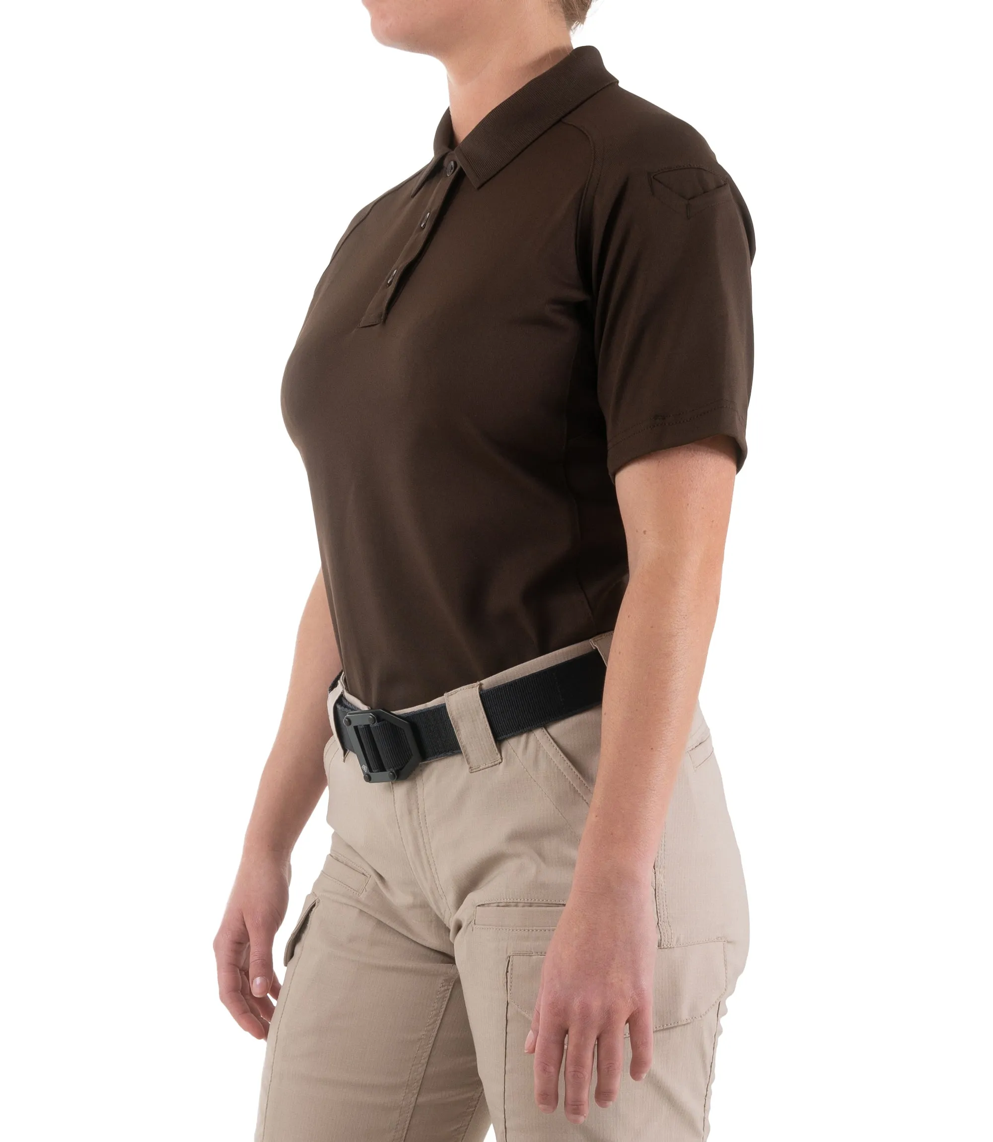 Women's Performance Short Sleeve Polo - Kodiak Brown